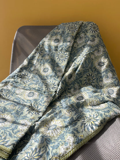Soft Mulmul Cotton Screen Printed Double Bed Dohars