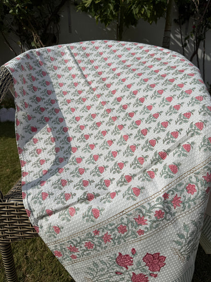 HandBlock Premium Cotton Waffle Bath Towel