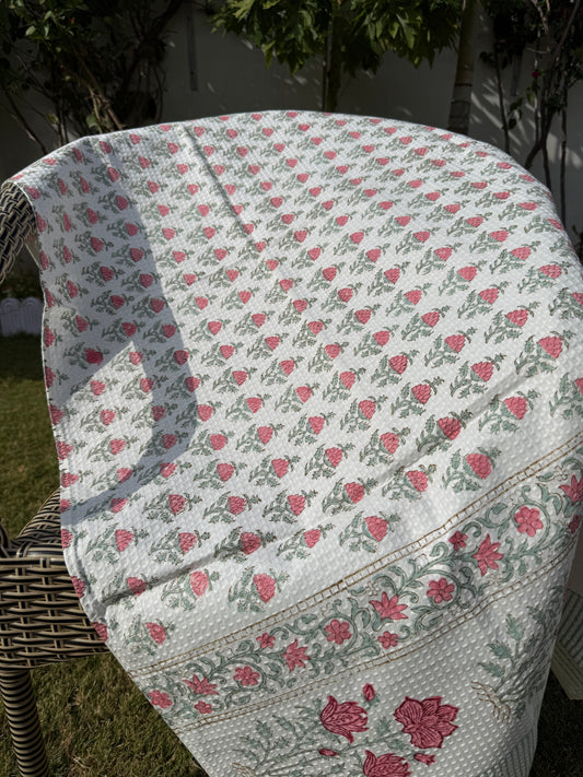 HandBlock Premium Cotton Waffle Bath Towel