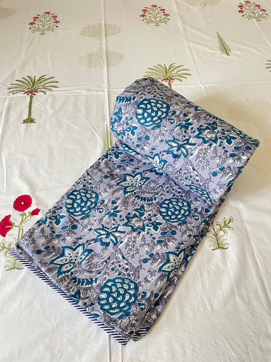 Soft Mulmul Cotton Screen Printed Double Bed Dohars