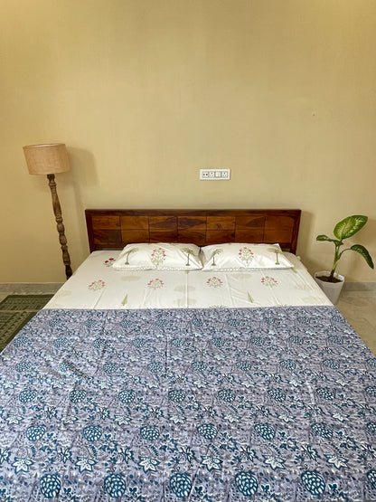 Soft Mulmul Cotton Screen Printed Double Bed Dohars