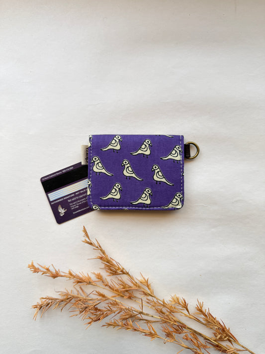 Purple Perch Card Wallet – Compact Security with a Touch of Tradition