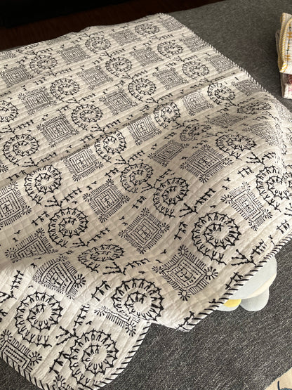 Trade Star Handblock Cozzy Baby Quilt (40”*40”)