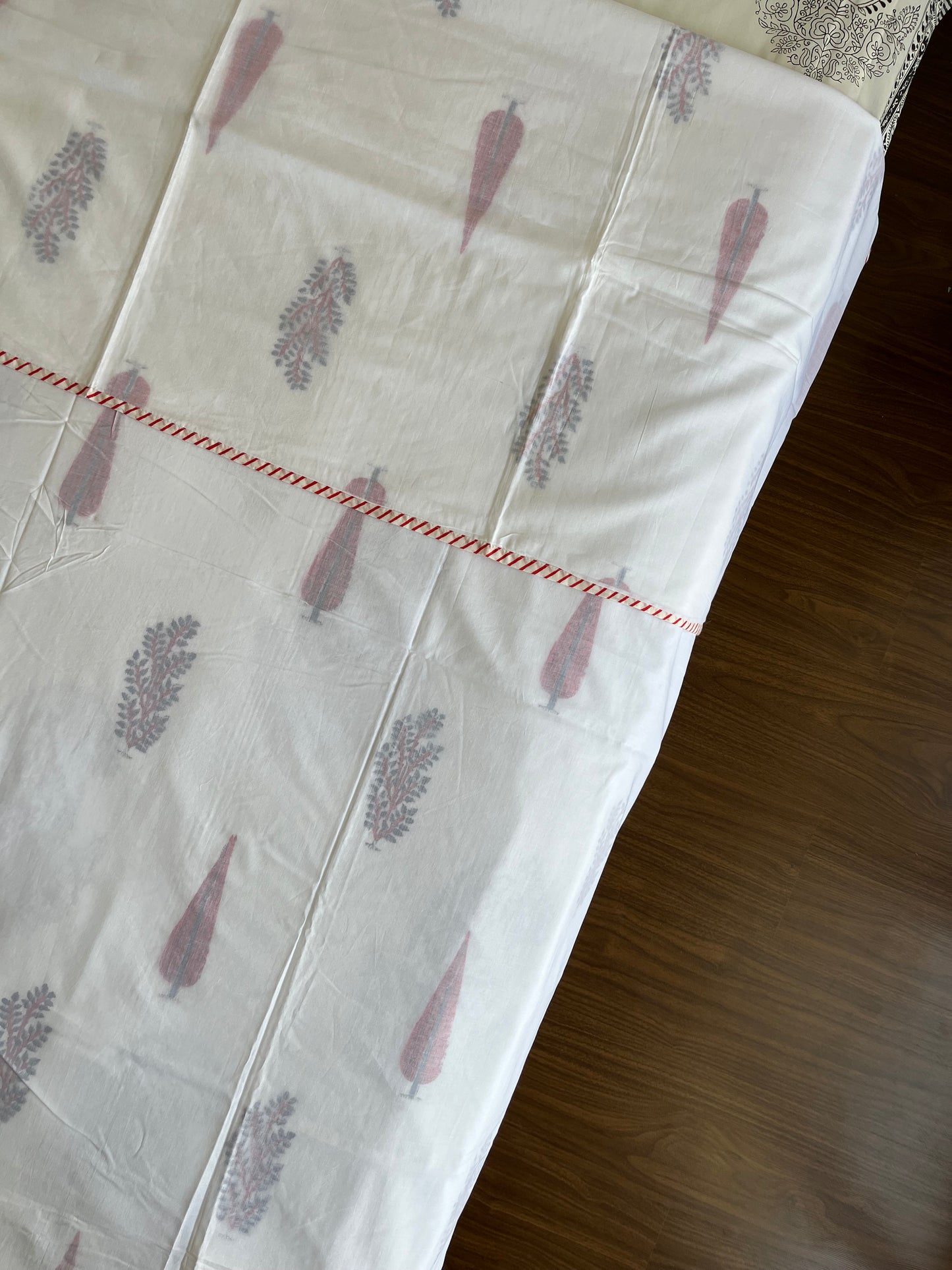 Rustic Pines HandBlock Cotton Single Bed Dohar (60”*90”)