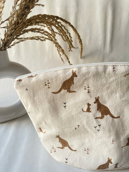 Kangaroo Cotton Canvas Big Pouch