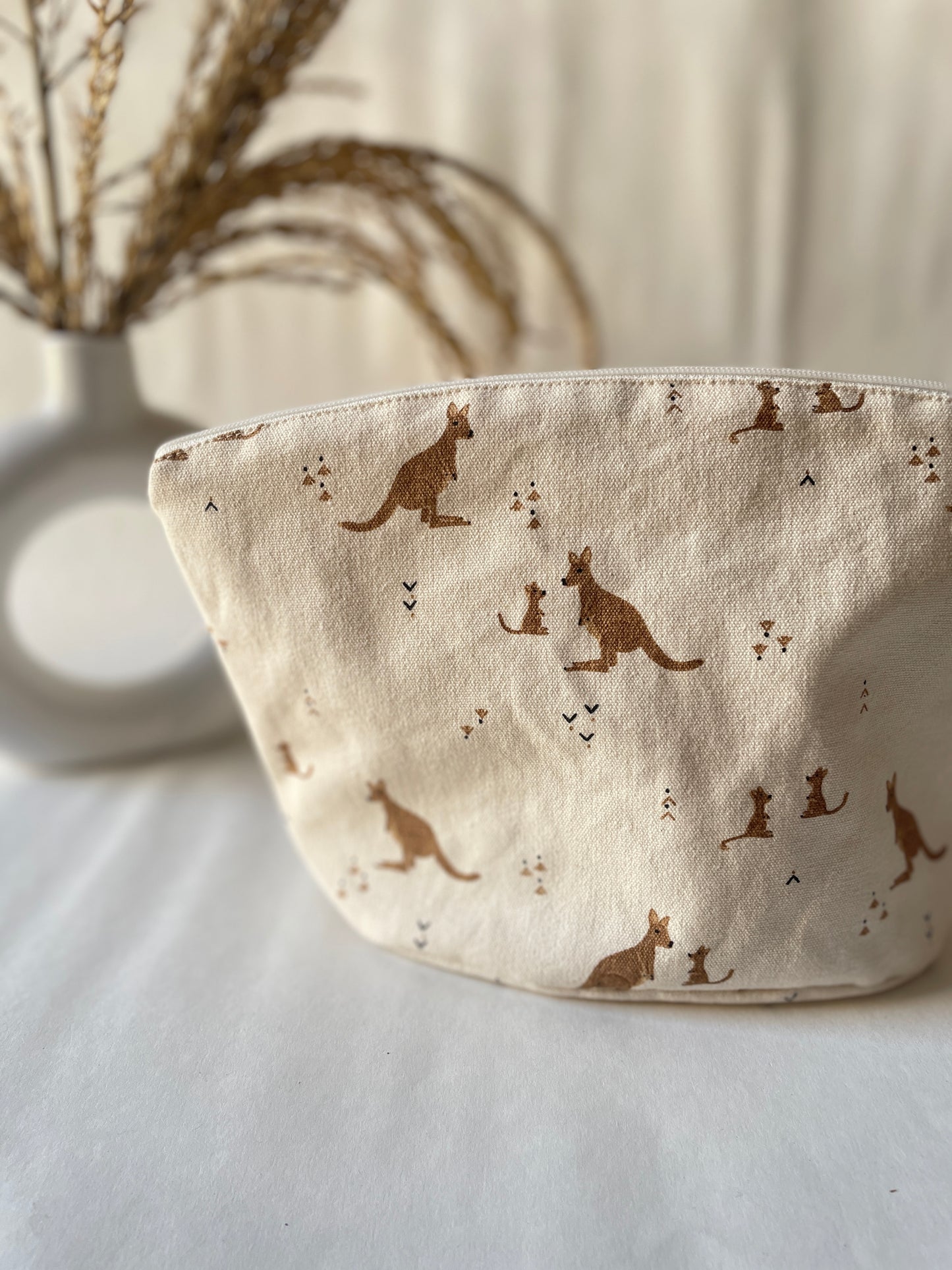 Kangaroo Cotton Canvas Big Pouch
