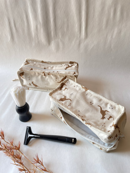 Kangaroo Cotton Canvas Box Pouch – Compact Storage with a Sharp Edge