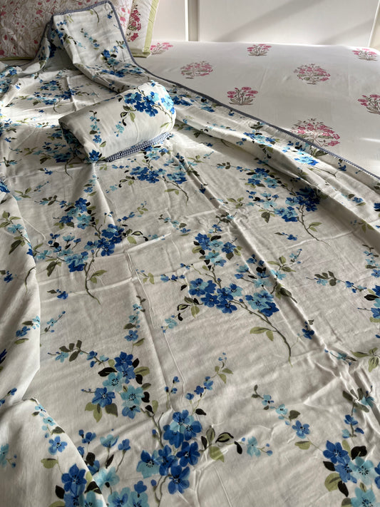 Soft Mulmul Cotton Screen Printed Single Bed Dohar