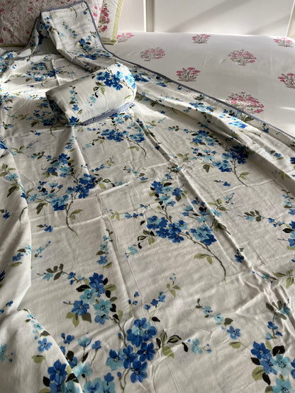 Soft Mulmul Cotton Screen Printed Double Bed Dohars