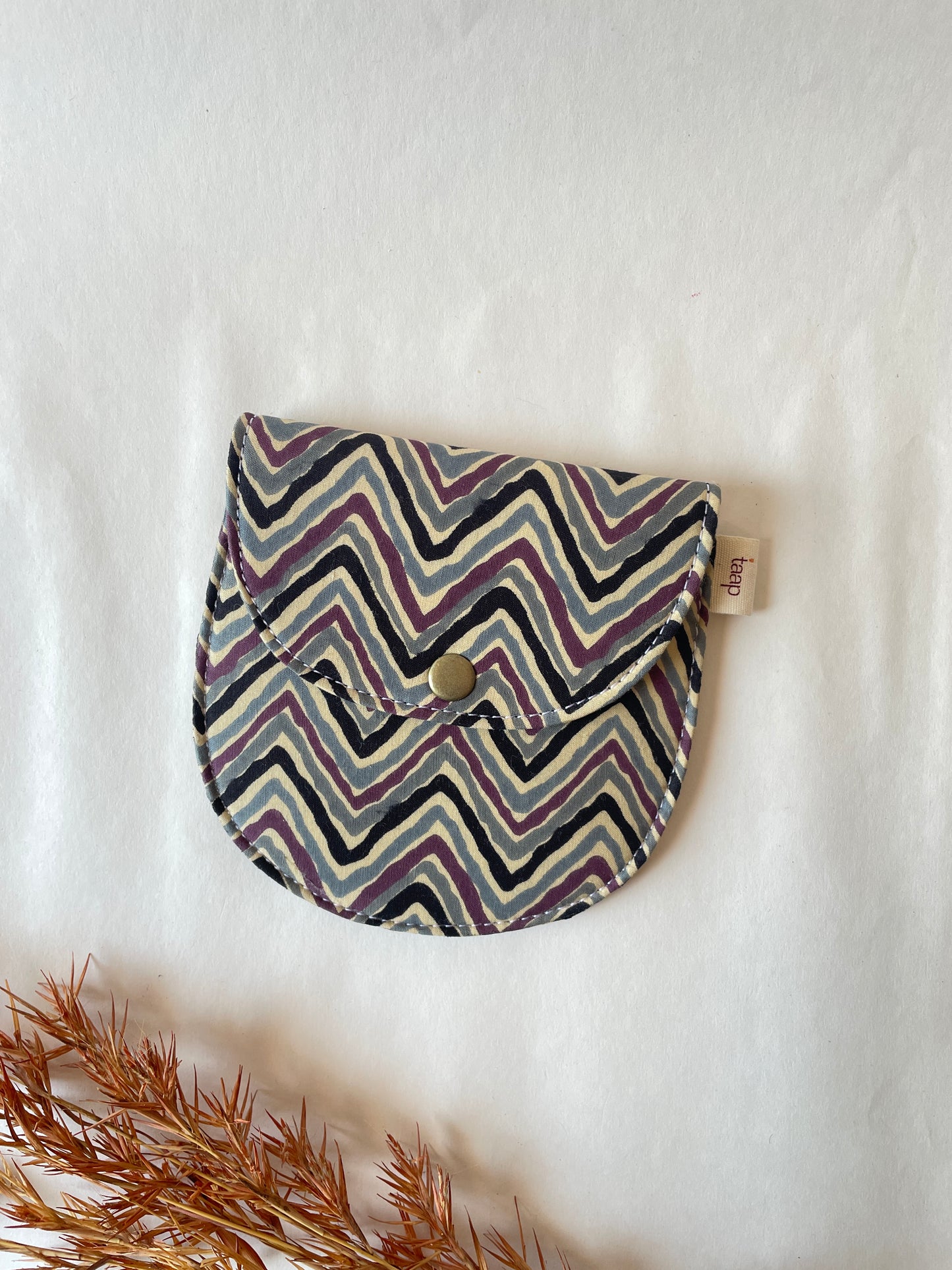 Twilight Chevron Money Pouch – Pocket-Sized Organizer for Everyday Essentials
