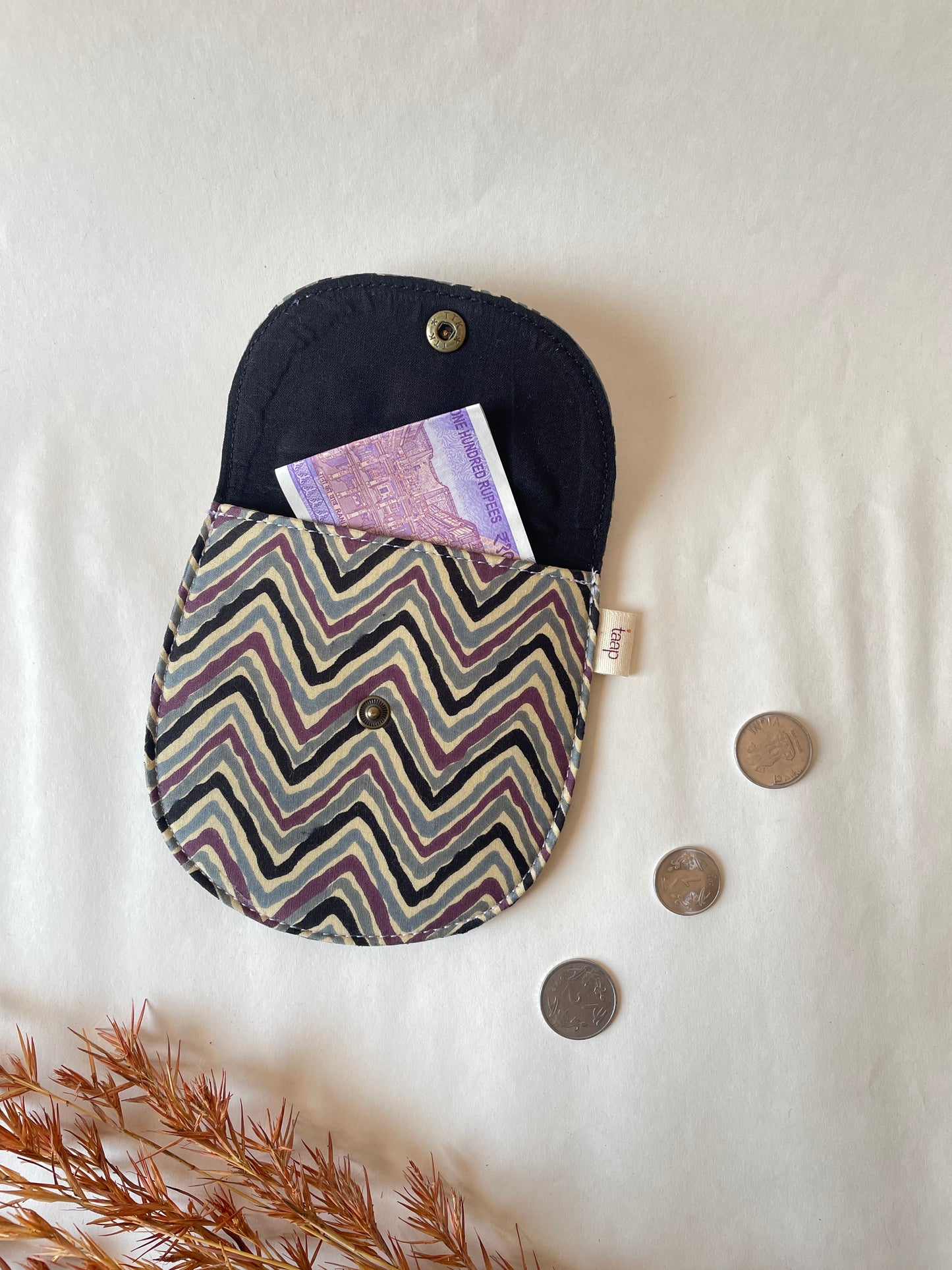 Twilight Chevron Money Pouch – Pocket-Sized Organizer for Everyday Essentials