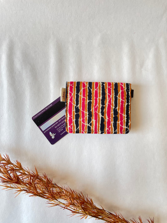 Sunset Veins Card Wallet – Compact Security with a Touch of Tradition
