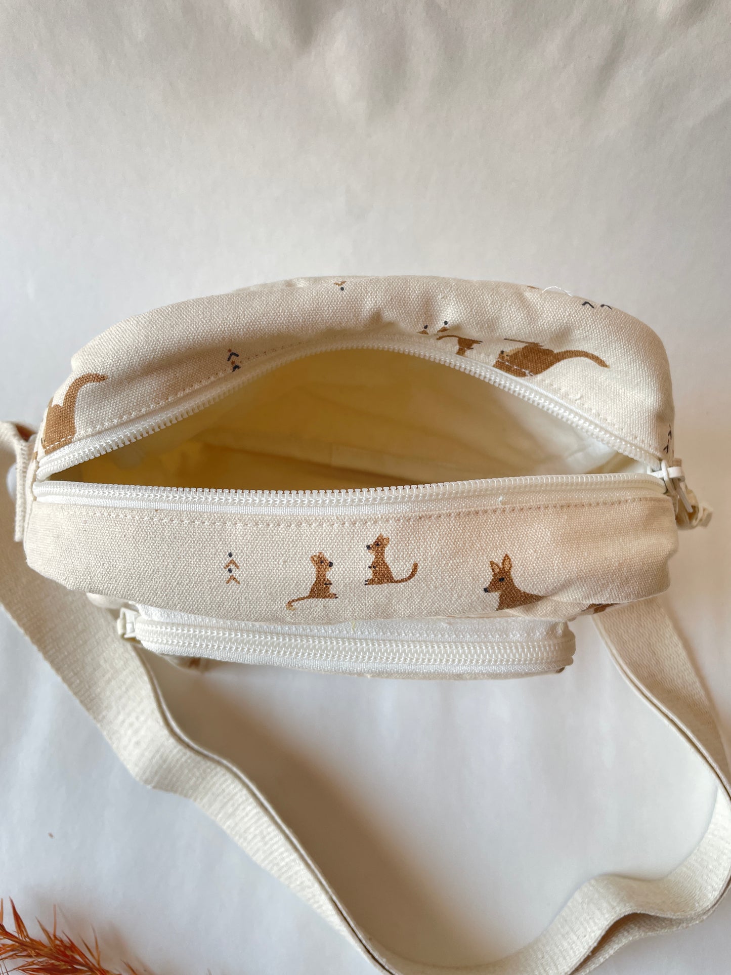 Kangaroo Cotton Canvas Multi-pocket Crossbody Sling – Travel Light, Stay Stylish