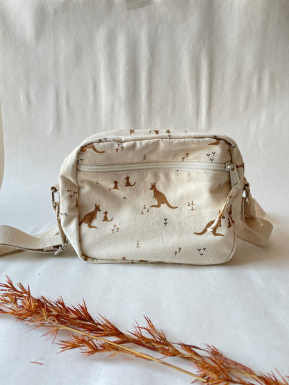 Kangaroo Cotton Canvas Multi-pocket Crossbody Sling – Travel Light, Stay Stylish