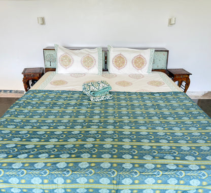Soft Mulmul Cotton Screen Printed Single Bed Dohar (60”*90”)