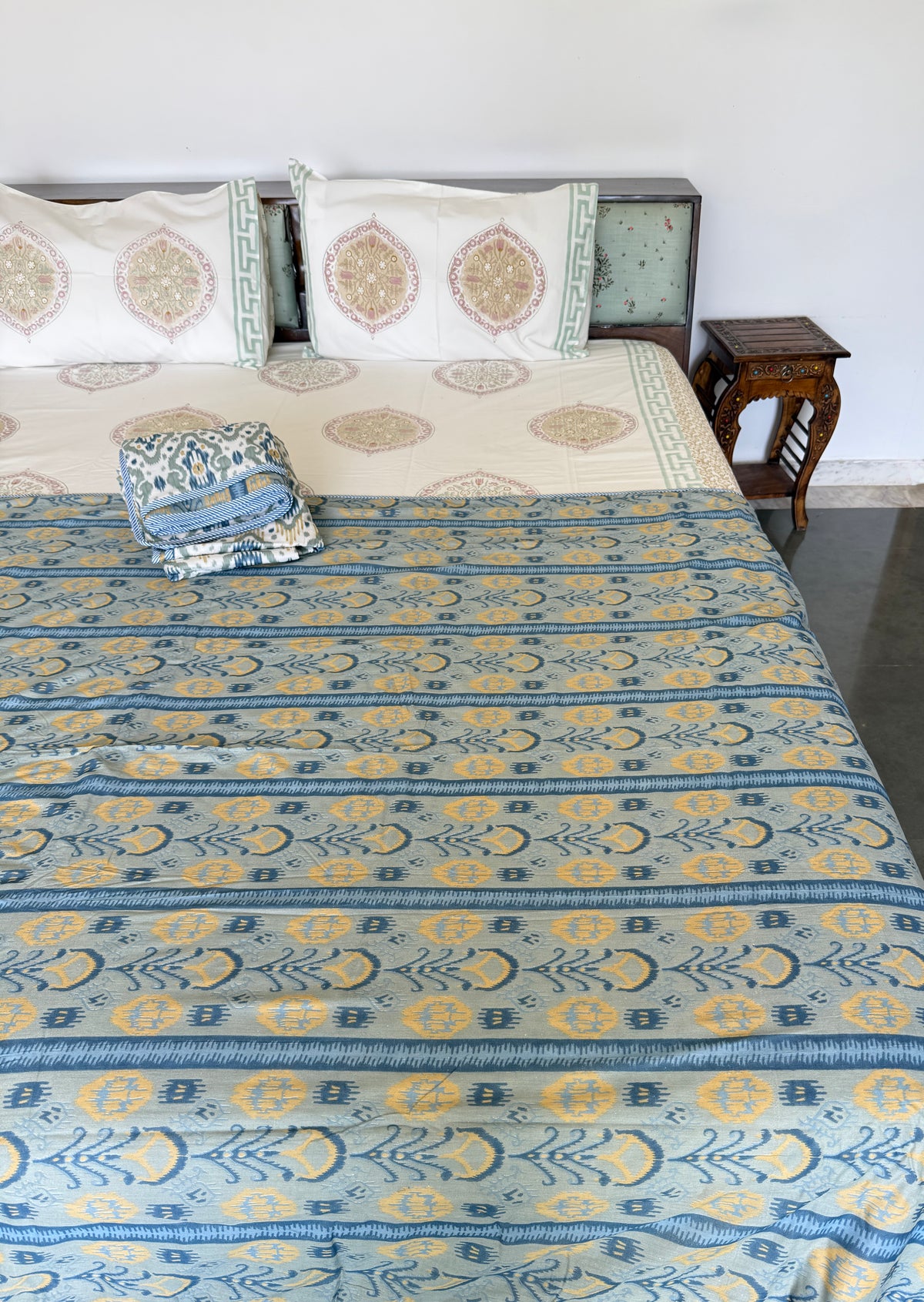 Soft Mulmul Cotton Screen Printed Single Bed Dohar (60”*90”)