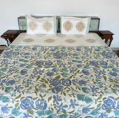 Soft Mulmul Cotton Screen Printed Single Bed Dohar (60”*90”)