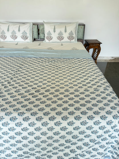 Soft Mulmul Cotton Screen Printed Double Bed Dohar