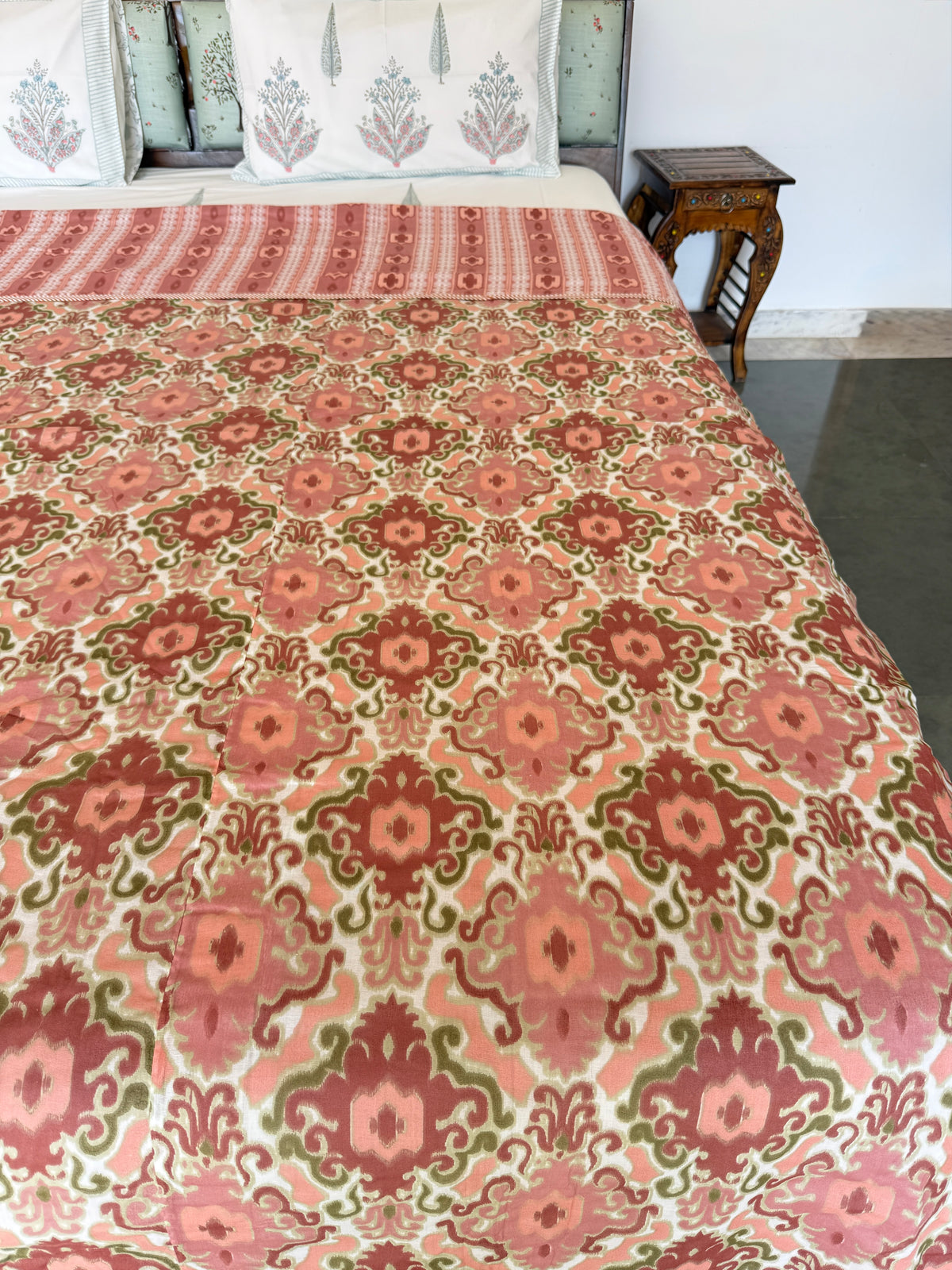 Soft Mulmul Cotton Screen Printed Double Bed Dohar