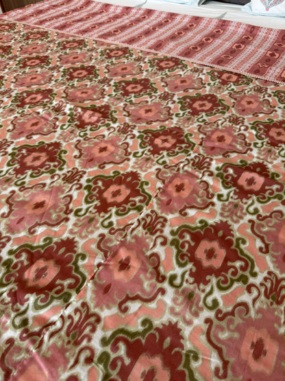 Soft Mulmul Cotton Screen Printed Double Bed Dohar
