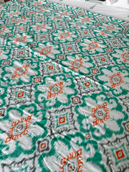 Soft Mulmul Cotton Screen Printed Double Bed Dohar