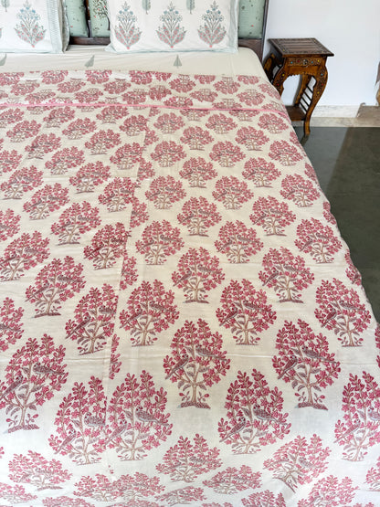Soft Mulmul Cotton Screen Printed Double Bed Dohar
