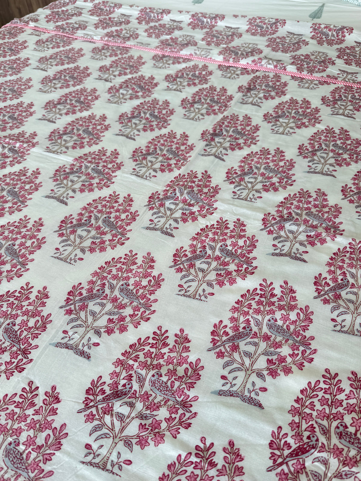 Soft Mulmul Cotton Screen Printed Double Bed Dohar