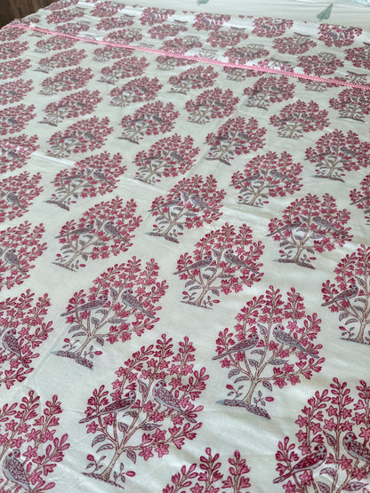 Soft Mulmul Cotton Screen Printed Double Bed Dohar
