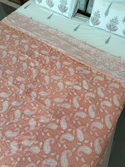 Soft Mulmul Cotton Screen Printed Double Bed Dohar