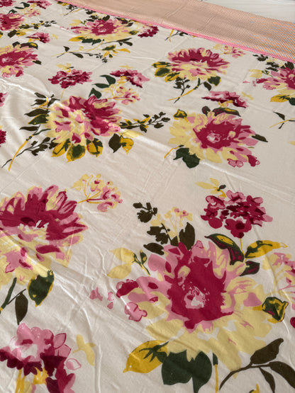 Soft Mulmul Cotton Screen Printed Double Bed Dohar