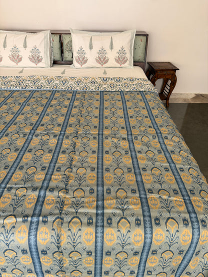 Soft Mulmul Cotton Screen Printed Double Bed Dohar