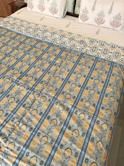 Soft Mulmul Cotton Screen Printed Double Bed Dohar