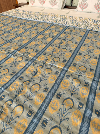 Soft Mulmul Cotton Screen Printed Double Bed Dohar