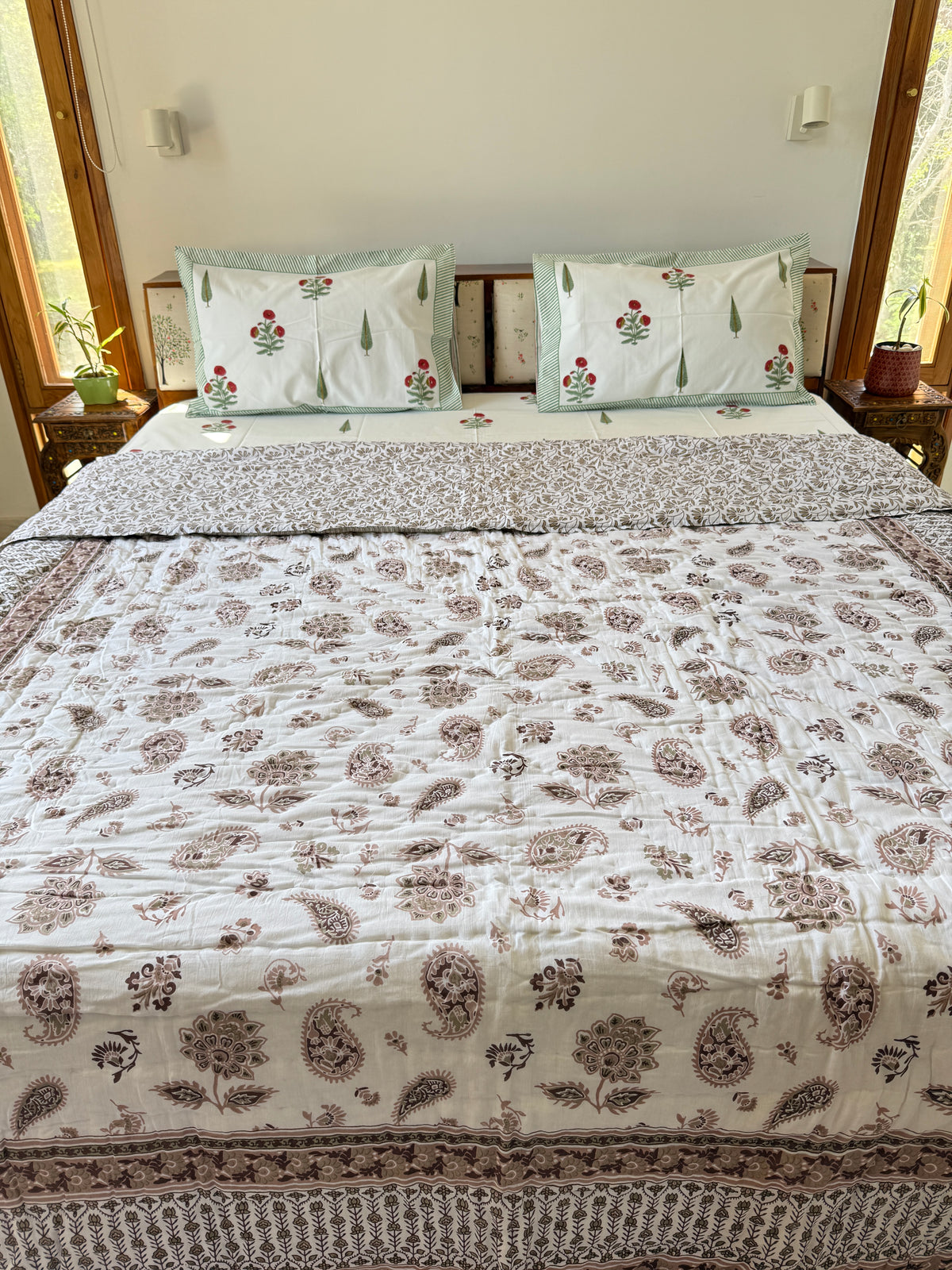 Jaipuri Double Bed Quilt (90”*108”)