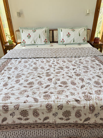 Jaipuri Double Bed Quilt (90”*108”)