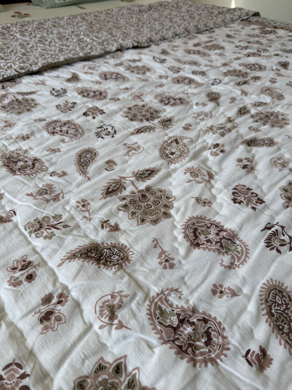 Jaipuri Double Bed Quilt (90”*108”)