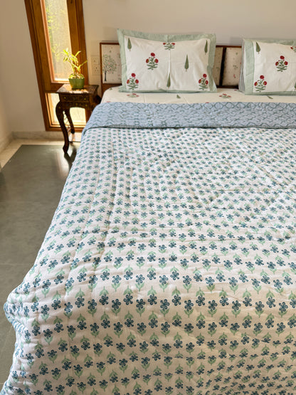 Jaipuri Double Bed Quilt (90”*108”)