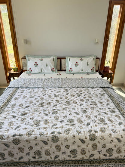 Jaipuri Double Bed Quilt (90”*108”)