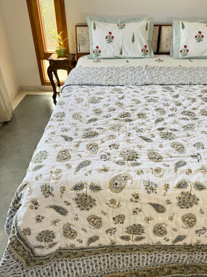 Jaipuri Double Bed Quilt (90”*108”)