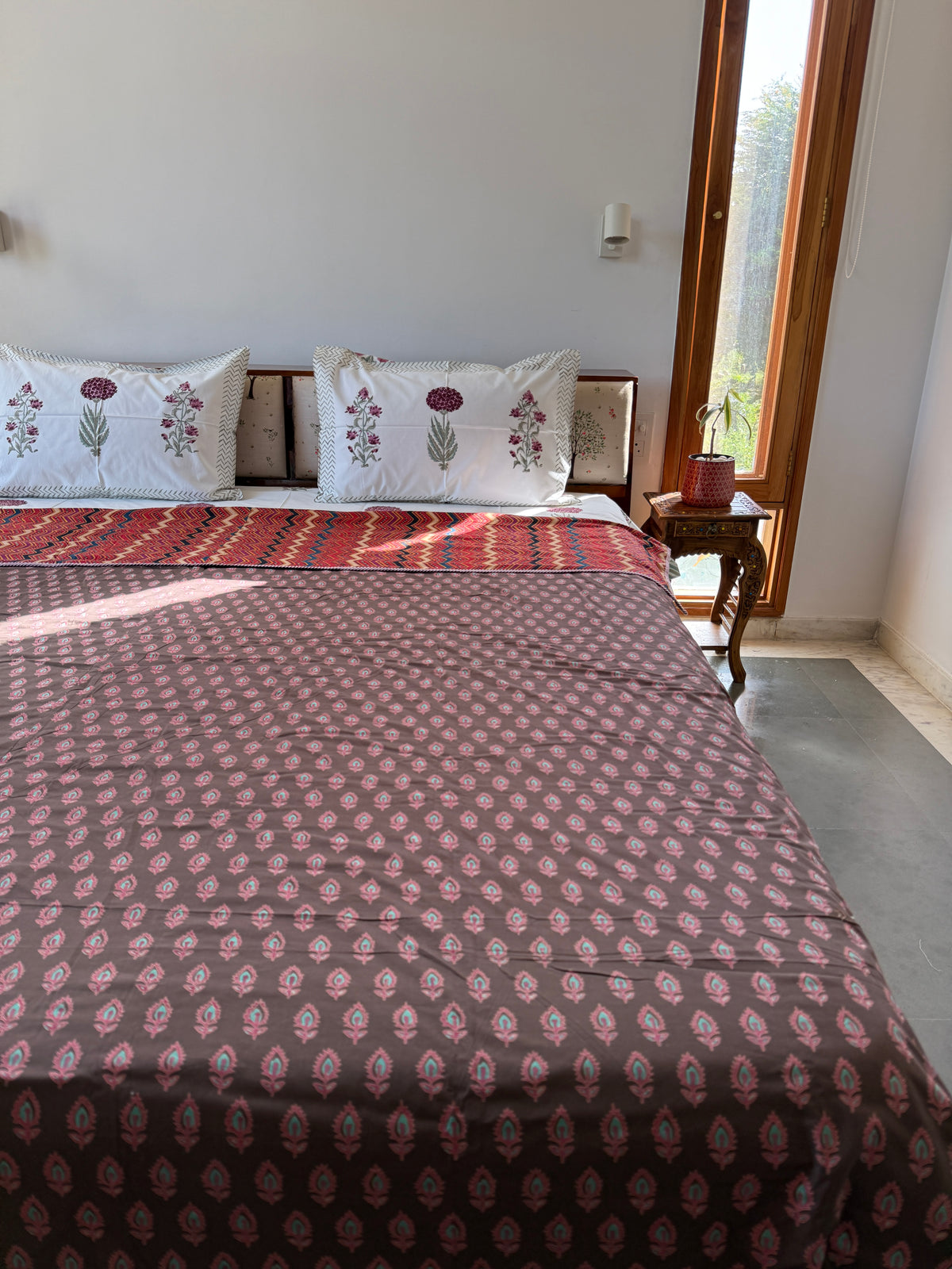 Soft Mulmul Cotton Screen Printed Double Bed Dohar