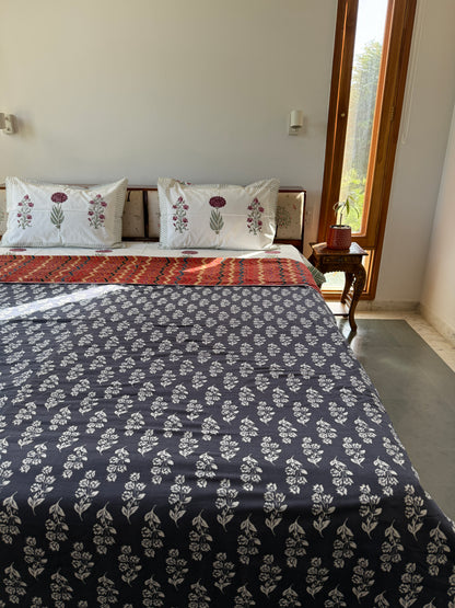 Soft Mulmul Cotton Screen Printed Double Bed Dohar