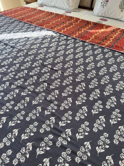 Soft Mulmul Cotton Screen Printed Double Bed Dohar