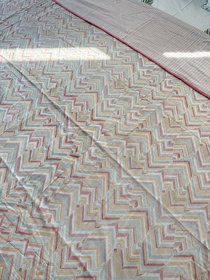 Soft Mulmul Cotton Screen Printed Double Bed Dohar