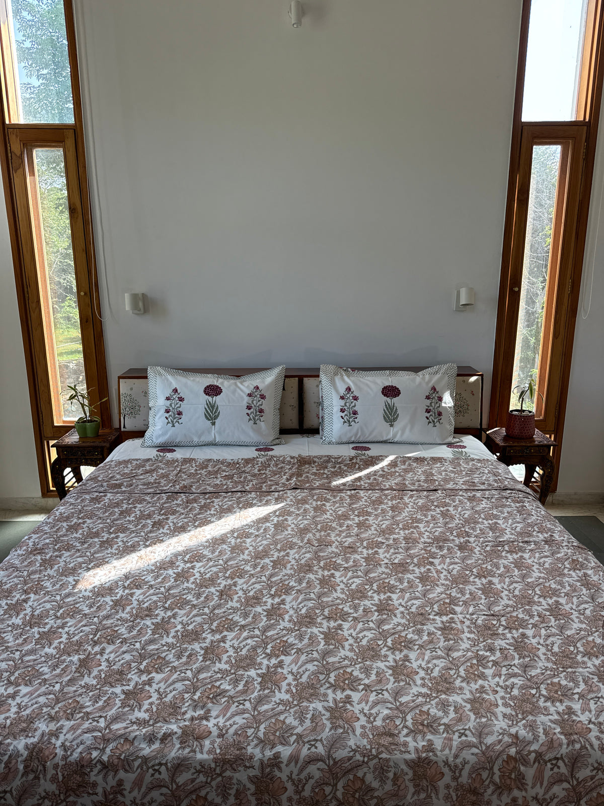 Soft Mulmul Cotton Screen Printed Double Bed Dohar