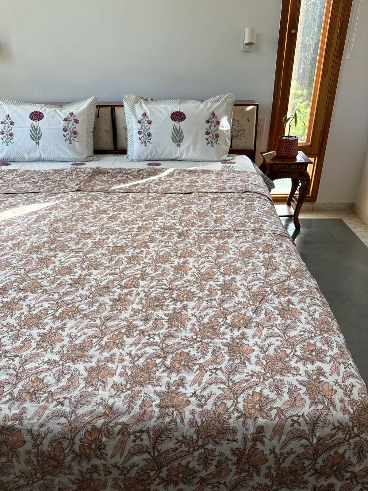 Soft Mulmul Cotton Screen Printed Double Bed Dohar