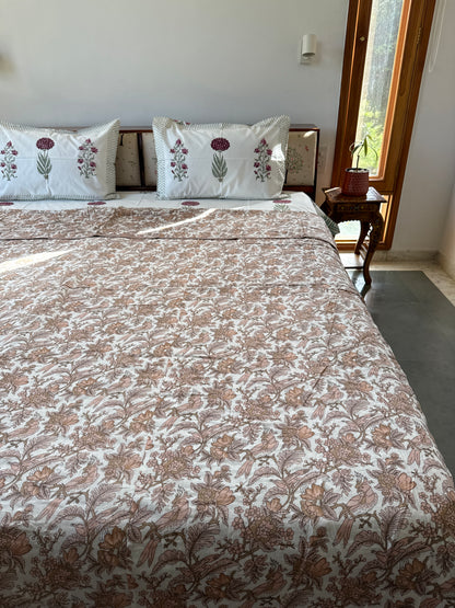 Soft Mulmul Cotton Screen Printed Double Bed Dohar