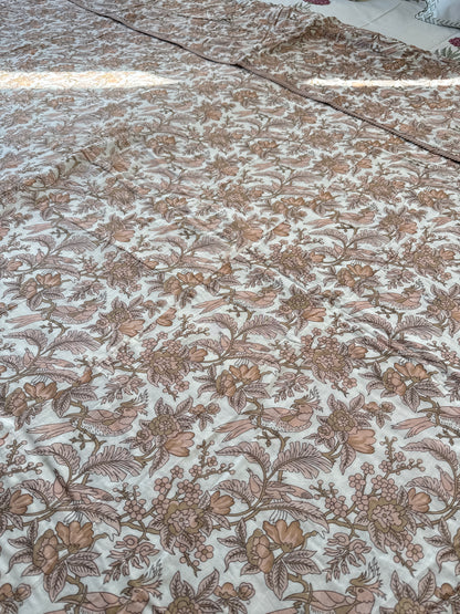 Soft Mulmul Cotton Screen Printed Double Bed Dohar