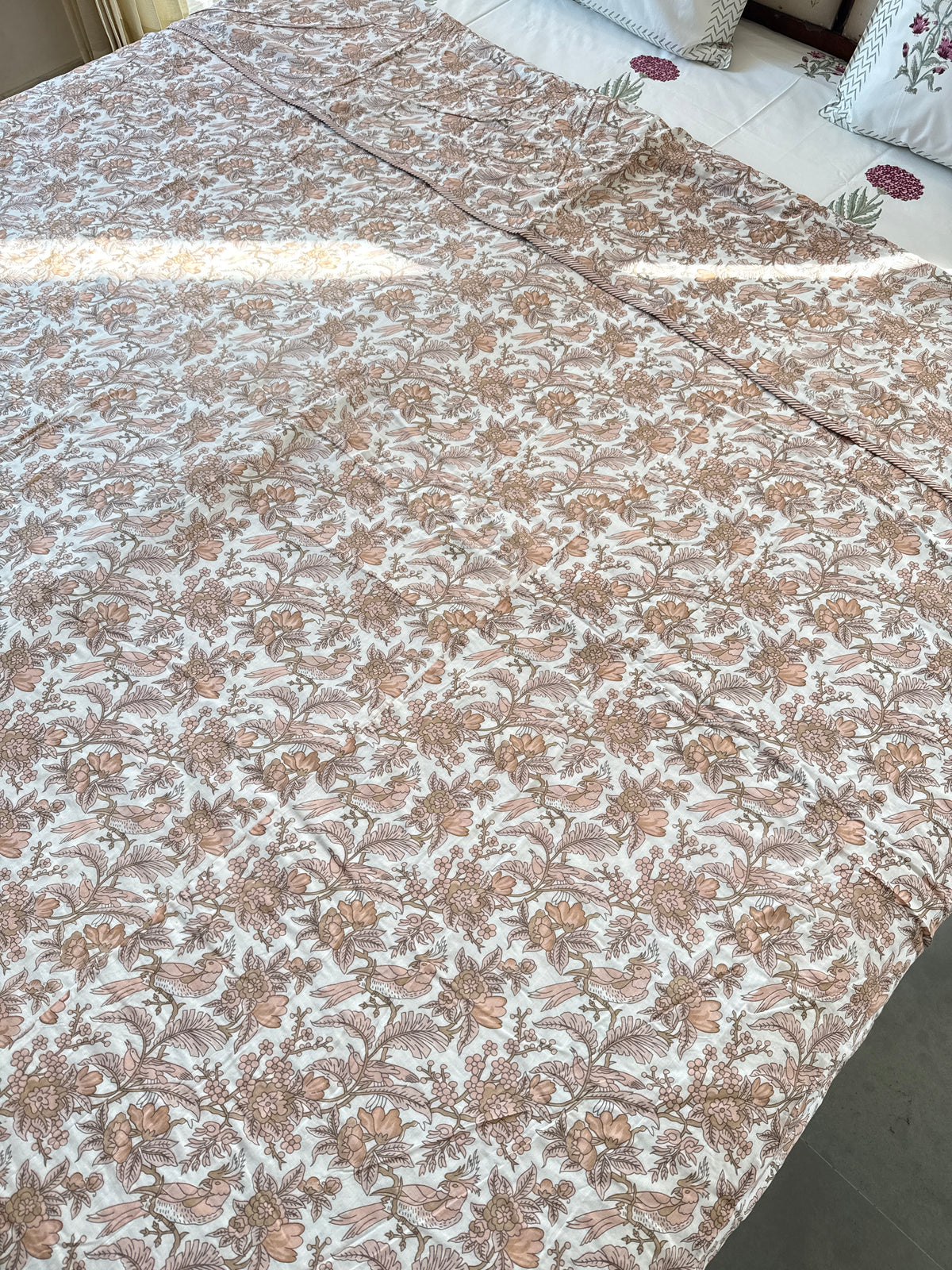 Soft Mulmul Cotton Screen Printed Double Bed Dohar