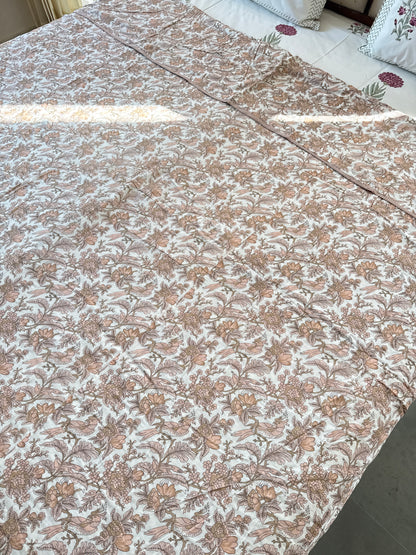 Soft Mulmul Cotton Screen Printed Double Bed Dohar