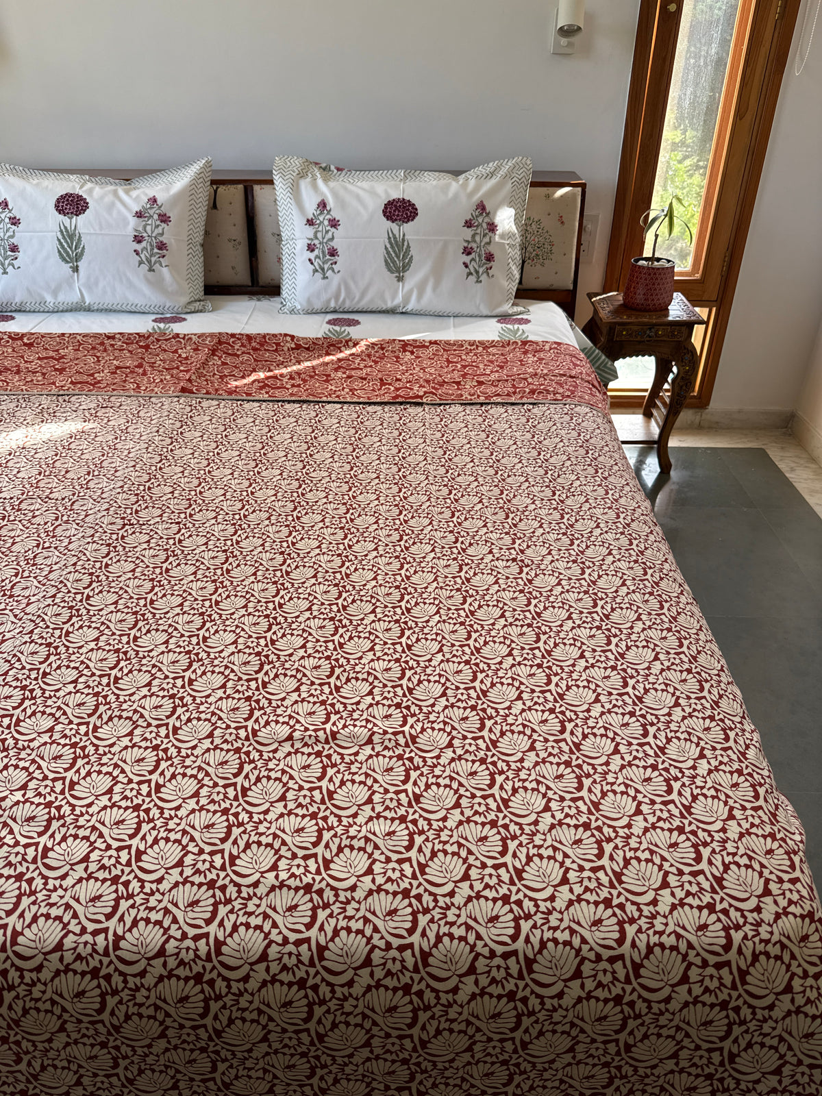 Soft Mulmul Cotton Screen Printed Double Bed Dohar
